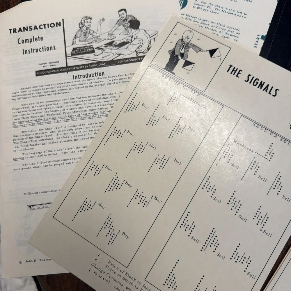 Stock Market Game~TRANSACTION    ‎     John Tusson, 1962~ ORIGINAL